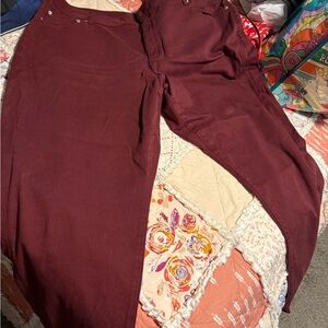 Michael kors size 24W burgundy pants